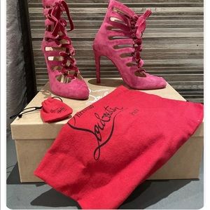 Authentic pre-owned Christian Louboutin Spinetita 100 Veau Velours P292